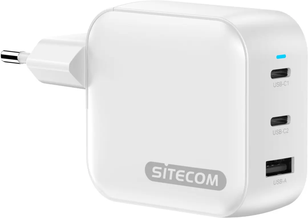 Sitecom CH-1113 Wandoplader 100W - 3x USB-C - Wit