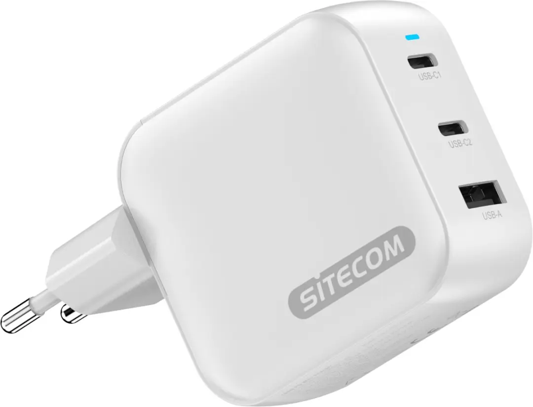 Sitecom CH-1113 Wandoplader 100W - 3x USB-C - Wit