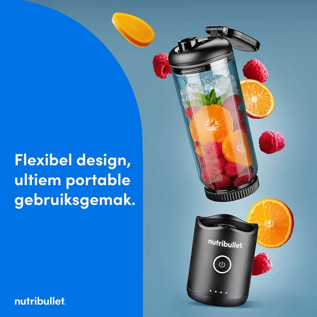 NutriBullet FLEX Draagbare Blender 590ml - Zwart