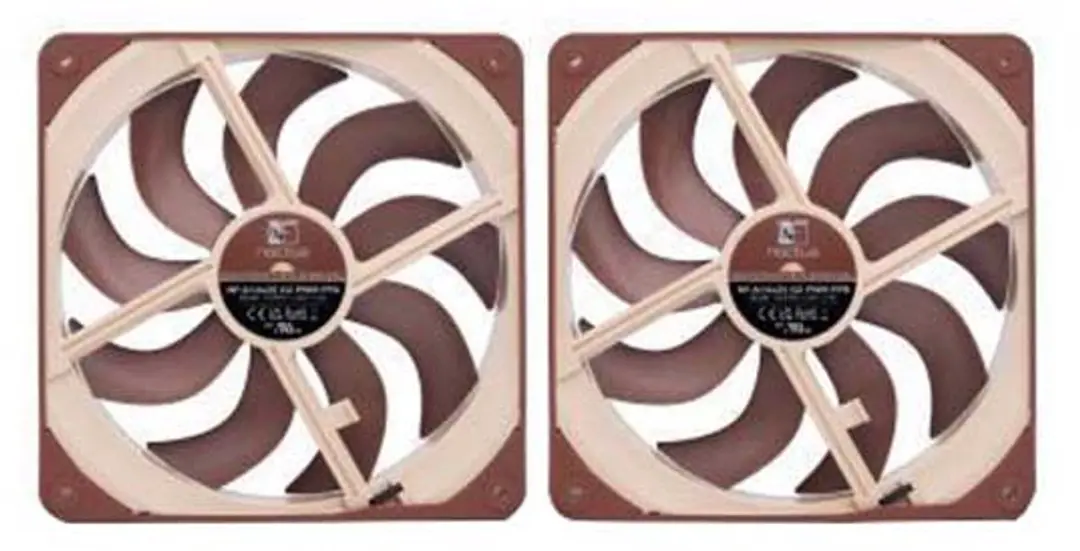 Noctua NF-A14x25 G2 PWM Sx2-PP - 2x 140mm Beige