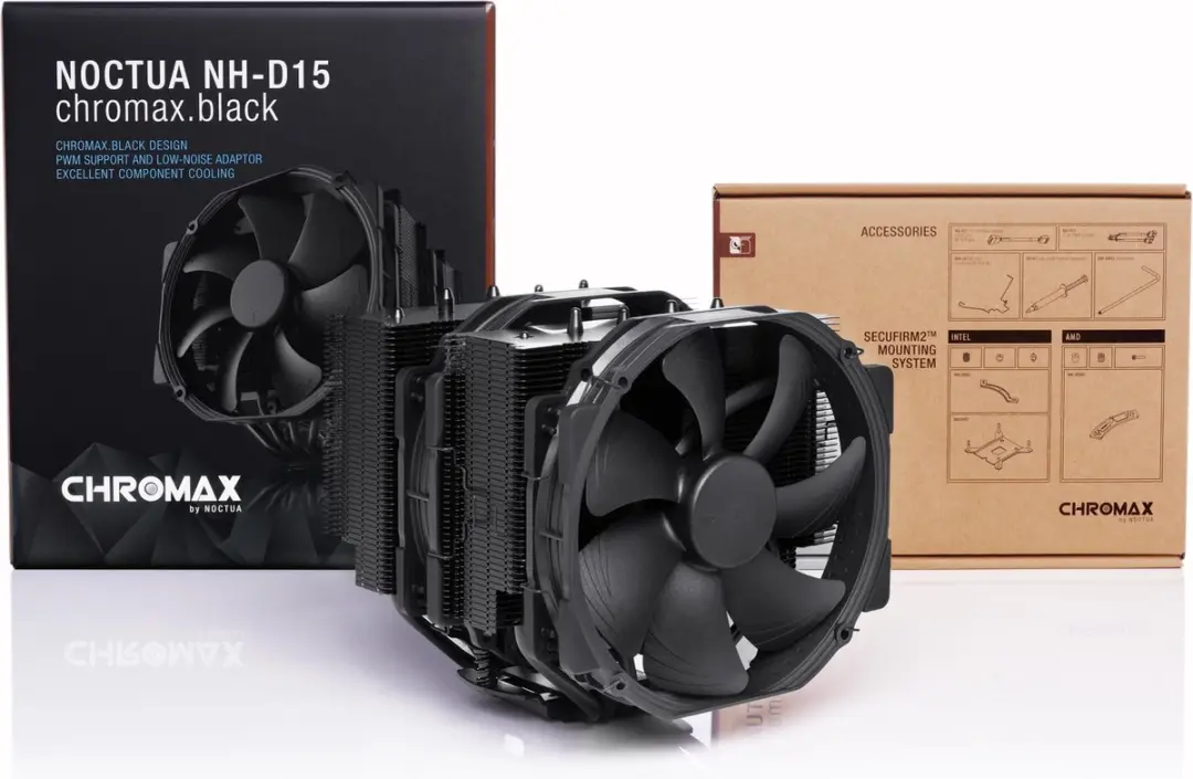 Noctua NH-D15 Chromax Box Ventilator - 2x 15cm - Zwart
