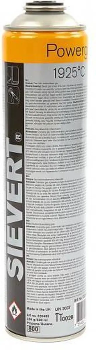 Sievert Gaspatroon Butaan 600ml - Wit