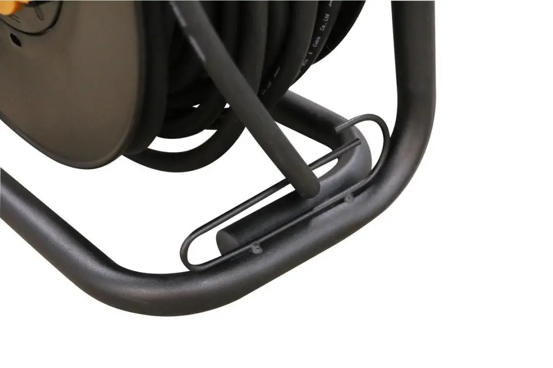 Relectric Kabelhaspel 25m - 4 Stopcontacten 3600W - IP44 - Zwart/Oranje