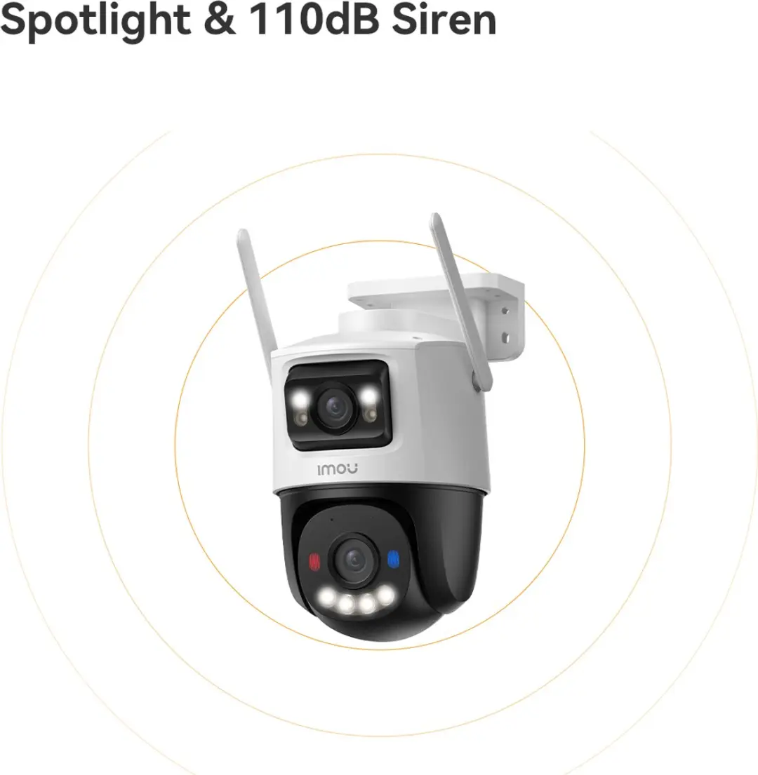 Imou Cruiser Dual 2 Pro IPC-S7XFP-8U0WED IP-Camera - 8MP Dual Lens - PTZ - Wit