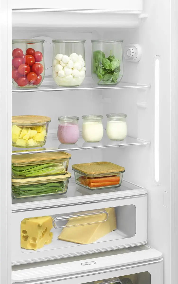 Smeg FAB28LCR6 Combi-koelkast Vrijstaand 270L - Crème - afbeelding 6 van 6