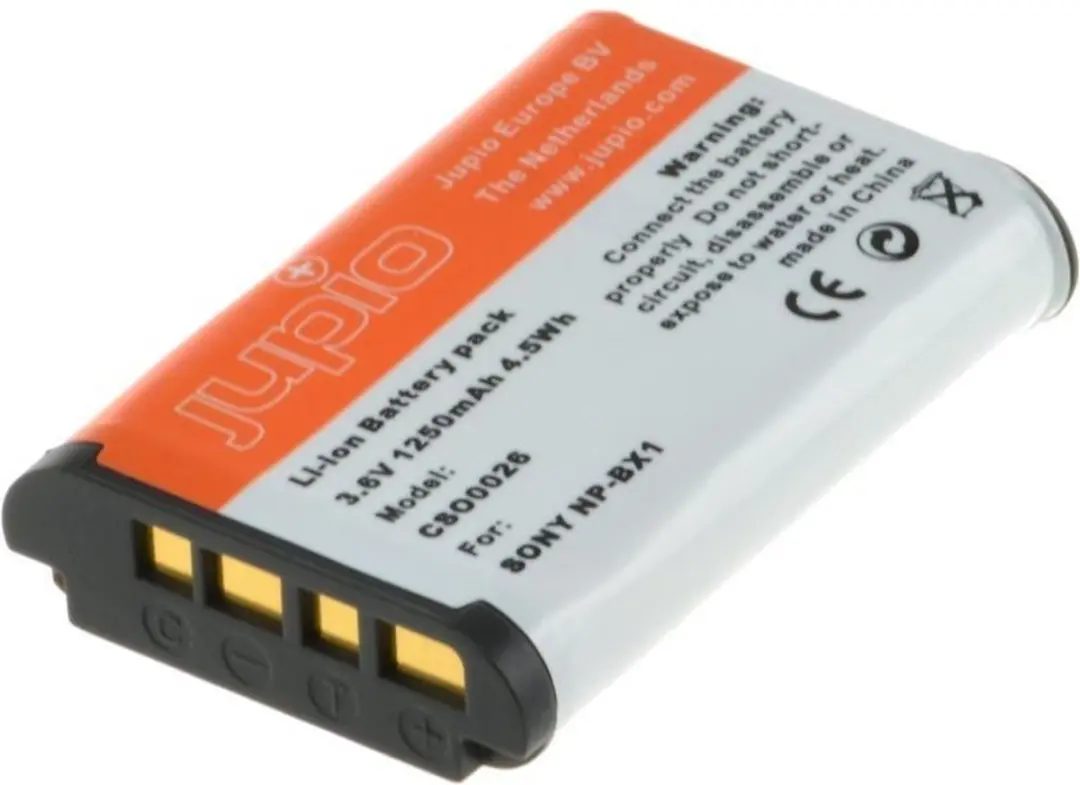 Jupio NP-BX1 Accu & USB Dubbelzijdige Lader - 2x 1250mAh