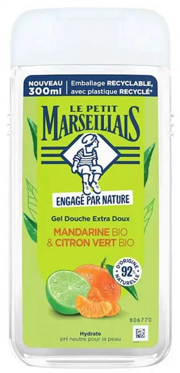 Le Petit Marseillais Douchegel Organic Mandarijn & Limoen 250ml