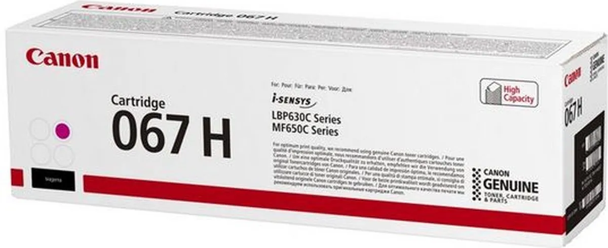 Canon 067H Tonercartridge Magenta - 2.350 Pagina's
