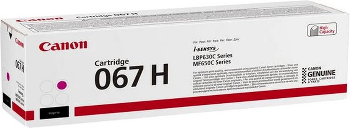 Canon 067H Tonercartridge Magenta - 2.350 Pagina's