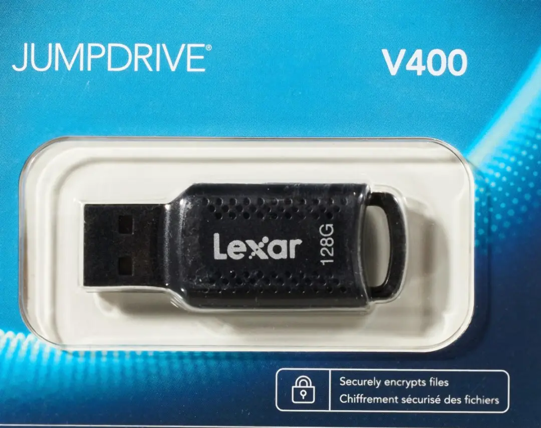 Lexar JumpDrive V400 LJDV400128G-BNBNG USB-stick 128GB - Zwart