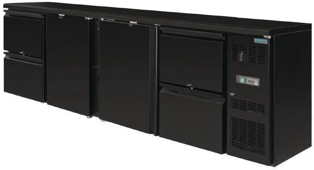 Polar Barkoeling GL456 - 4 Lades - 698L - Zwart