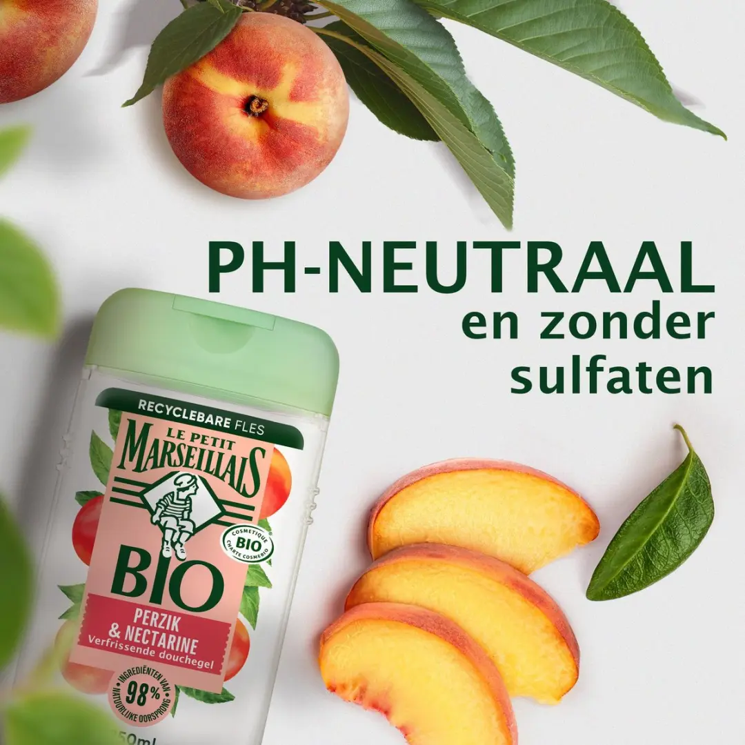 Le Petit Marseillais Bio Douchegel Verfrissende Perzik & Nectarine 6x250ml