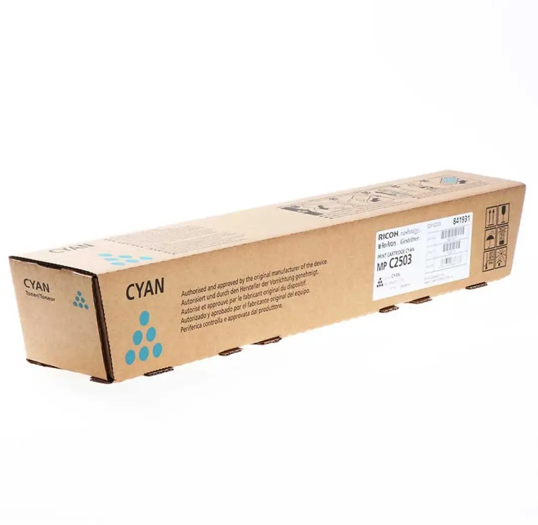 Ricoh MP C2503 Tonercartridge Cyaan 5.500 Pagina's