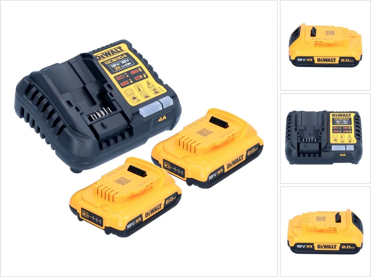DeWalt DCB1104D2 Starterset 2x DCB183 18V XR Accu + Multilader
