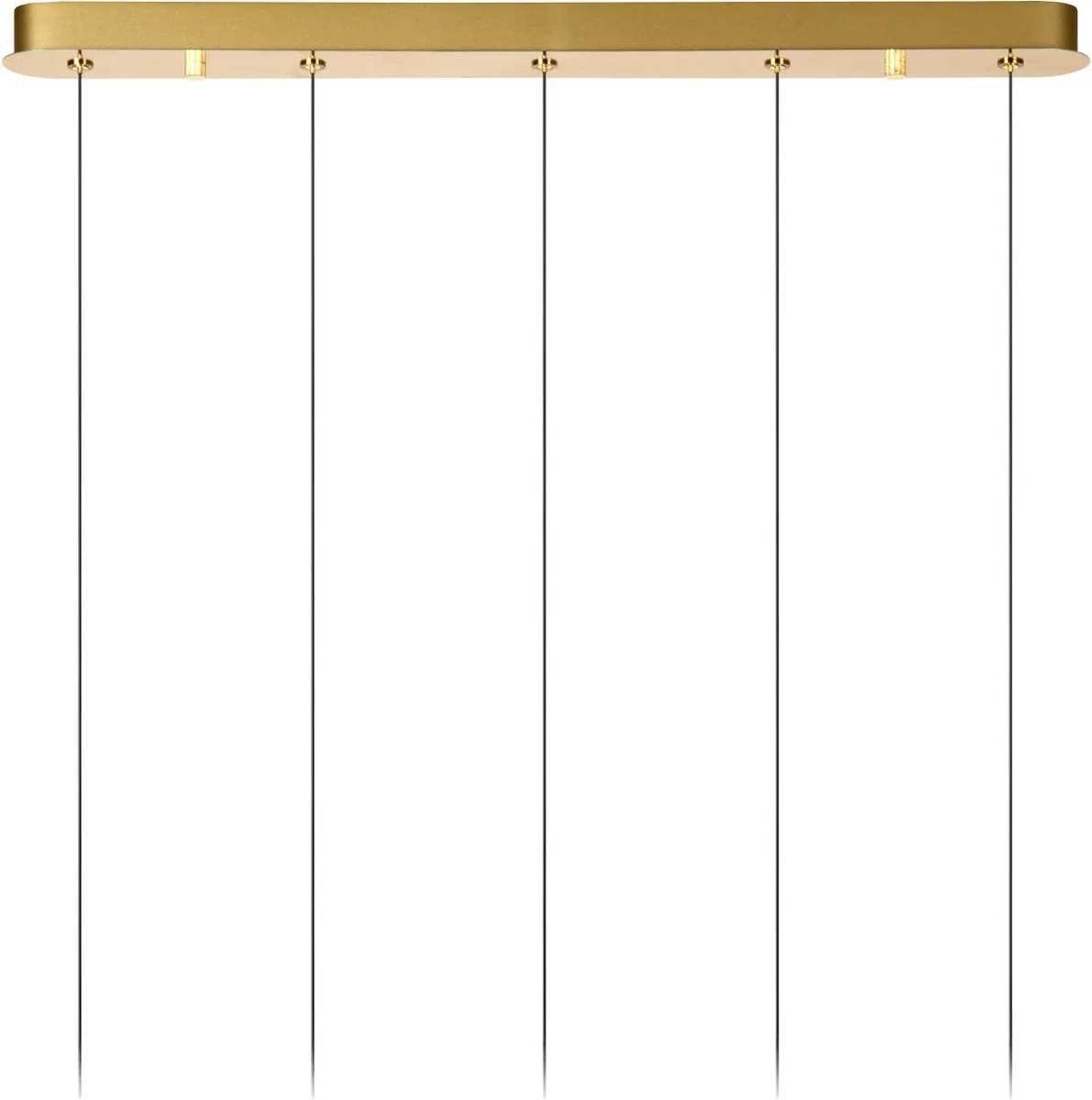 Lucide Kligande Hanglamp 5x7,8W LED - Mat Goud/Messing