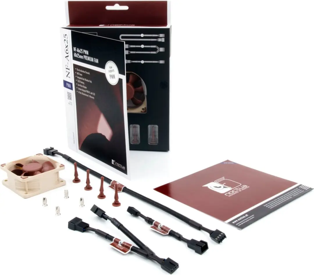 Noctua NF-A6x25-PWM PC Ventilator 6cm - Bruin