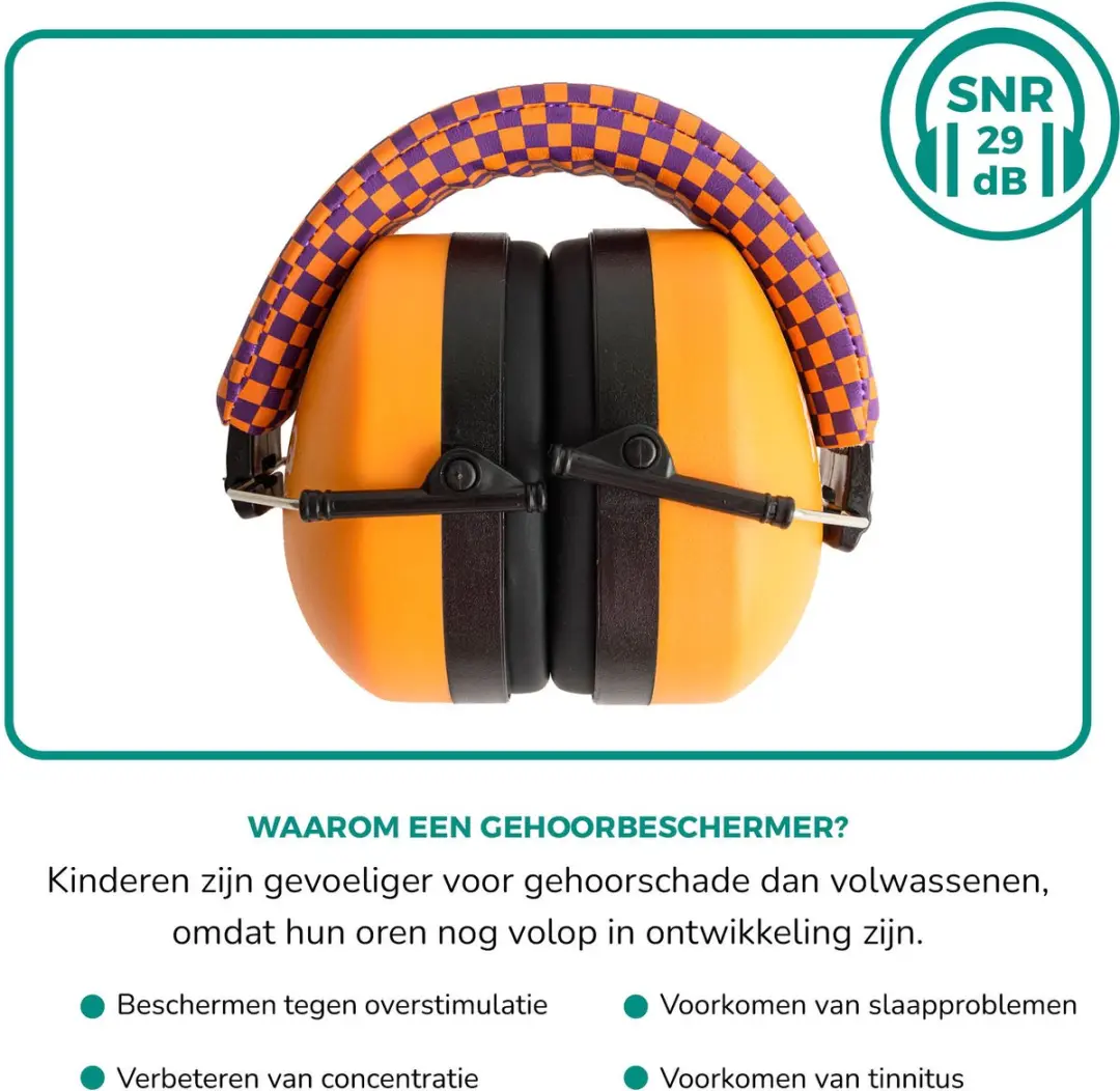 Alecto BV-71 Gehoorbescherming Kinderen - Oranje