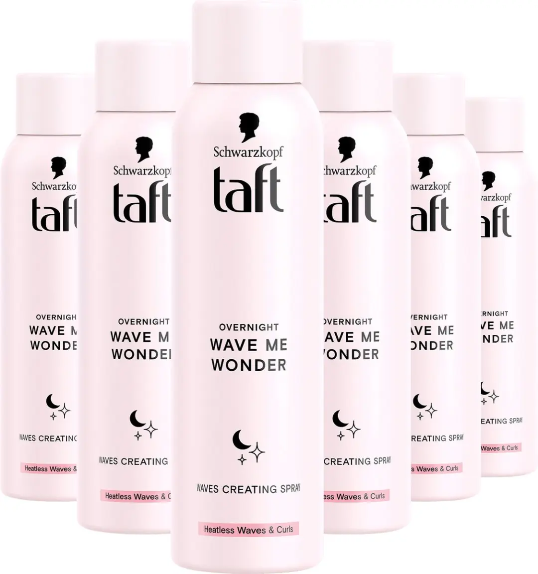 Taft Overnight Wave Me Wonder Curl Spray - 6x150ml