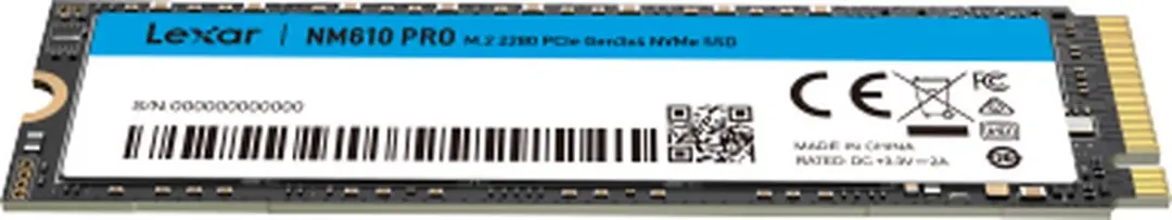 Lexar NM610 PRO M.2 500GB SSD - PCIe 3.0 NVMe