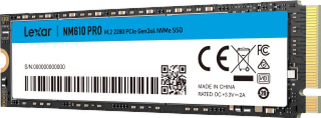 Lexar NM610 PRO M.2 500GB SSD - PCIe 3.0 NVMe