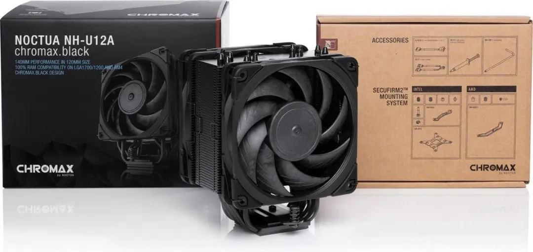Noctua NH-U12A CHROMAX.BLACK Koeler - 120mm