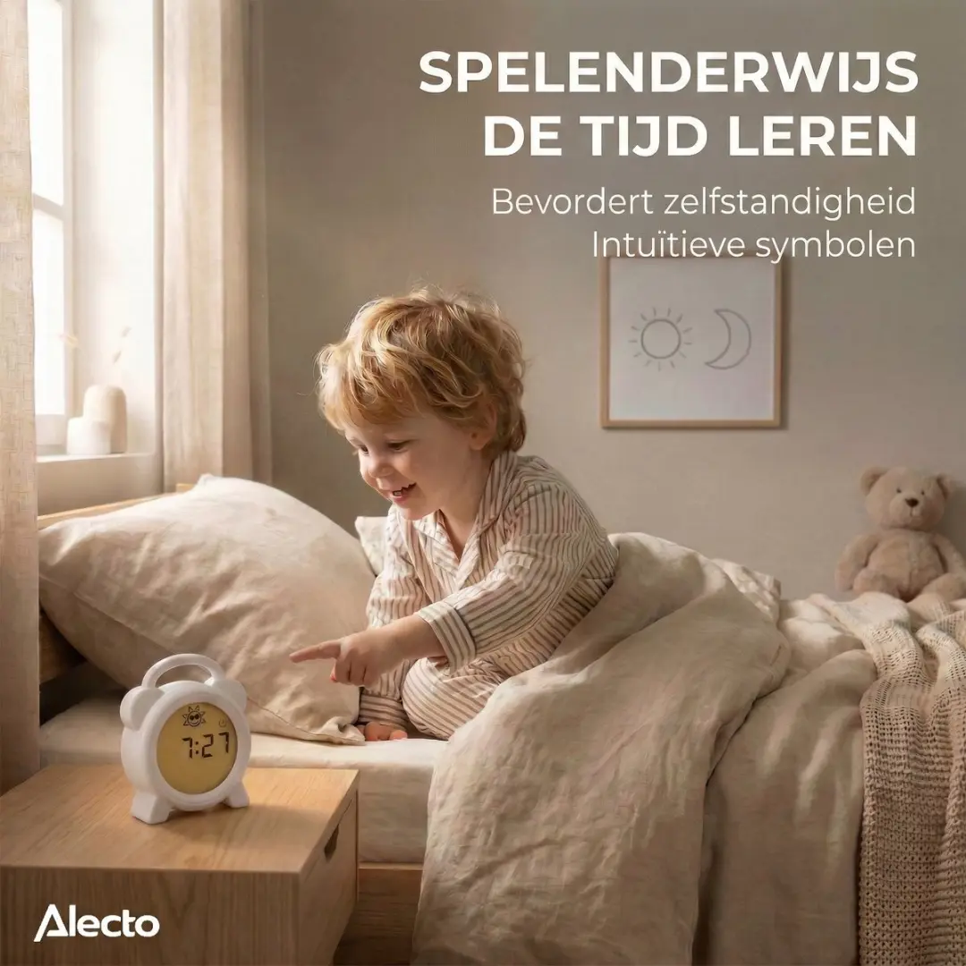 Alecto BC100PANDA Slaaptrainer Kinderwekker - Multicolor