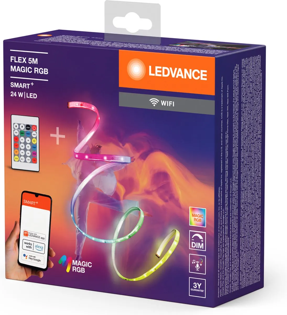 LEDVANCE SMART+ WiFi FLEX 3M LED Strip RGB 22W