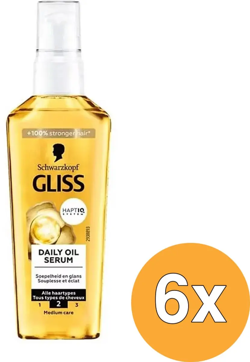 Gliss Oil Nutritive Haarserum 75ml - 6 Stuks - afbeelding 6 van 6