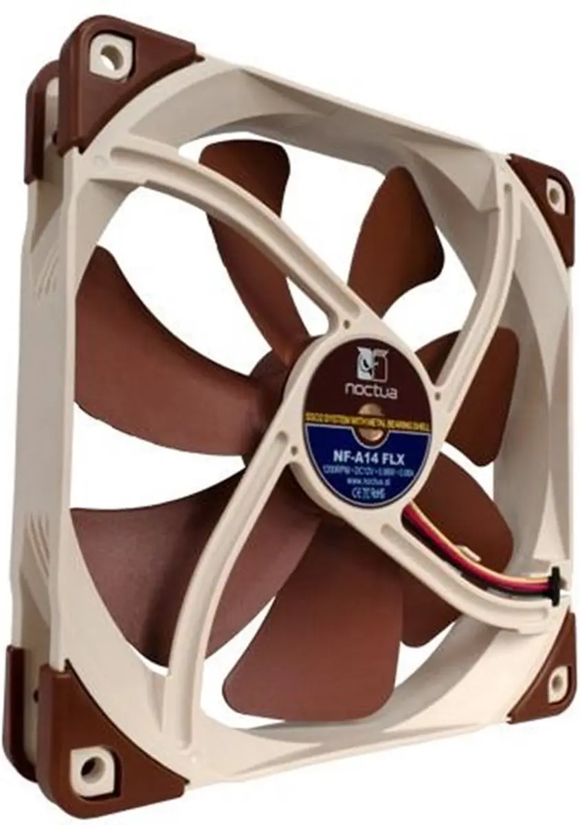 Noctua NF-A14 FLX Ventilator 14cm - Zwart - afbeelding 6 van 6