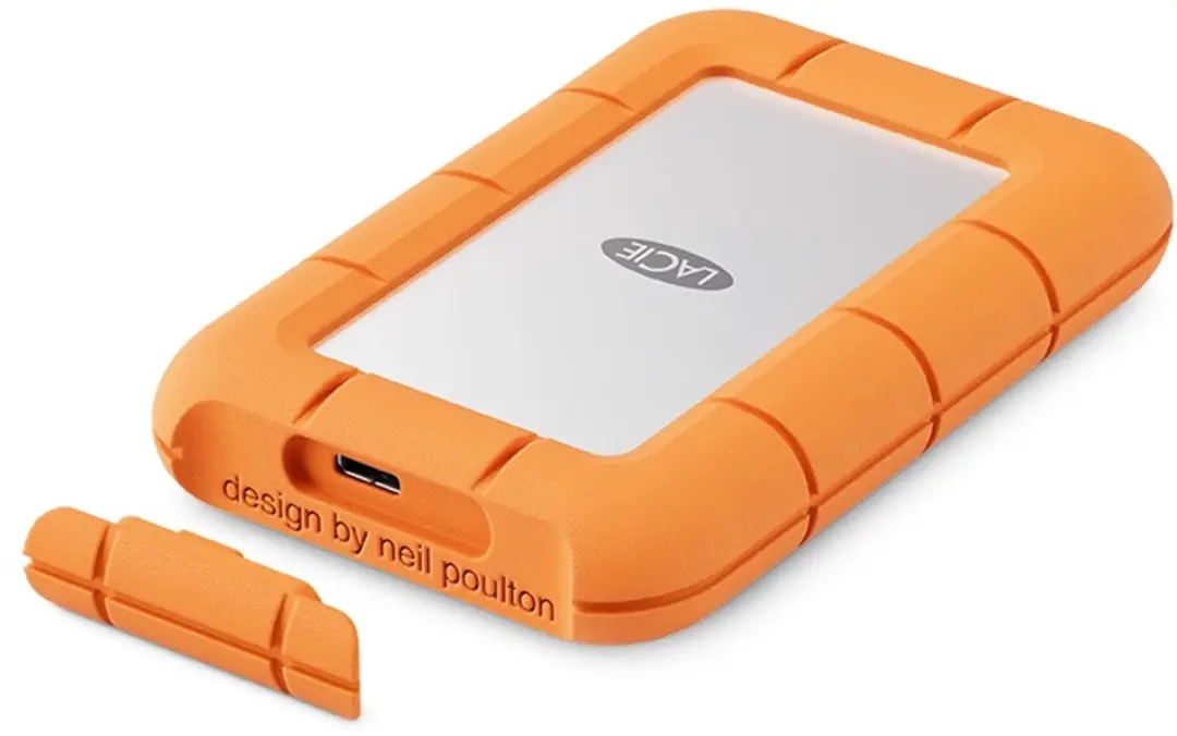 LaCie Rugged Mini SSD 500GB - Wit/Oranje