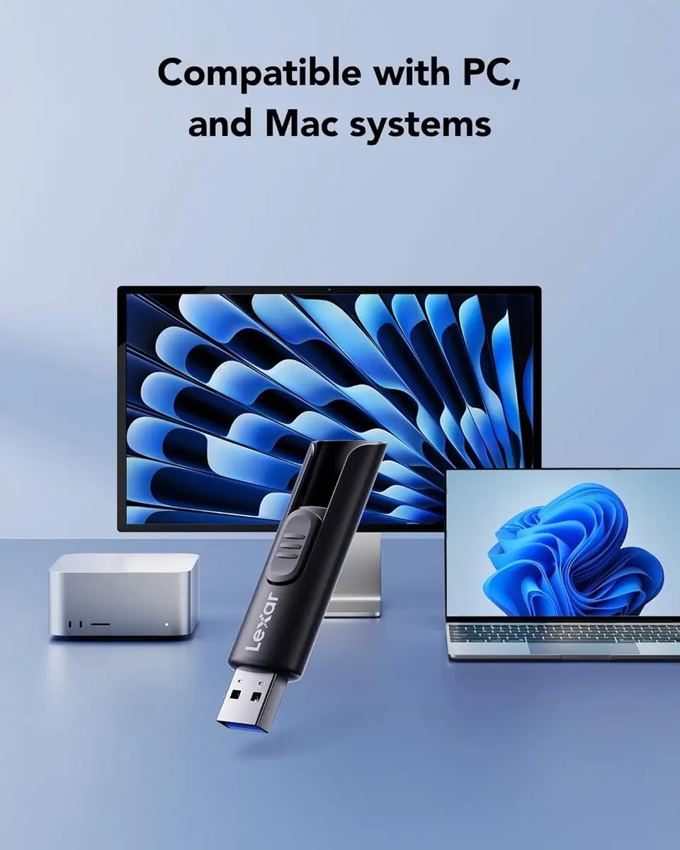 Lexar JumpDrive A30E 128GB USB 3.2 - 2 Stuks - Zwart
