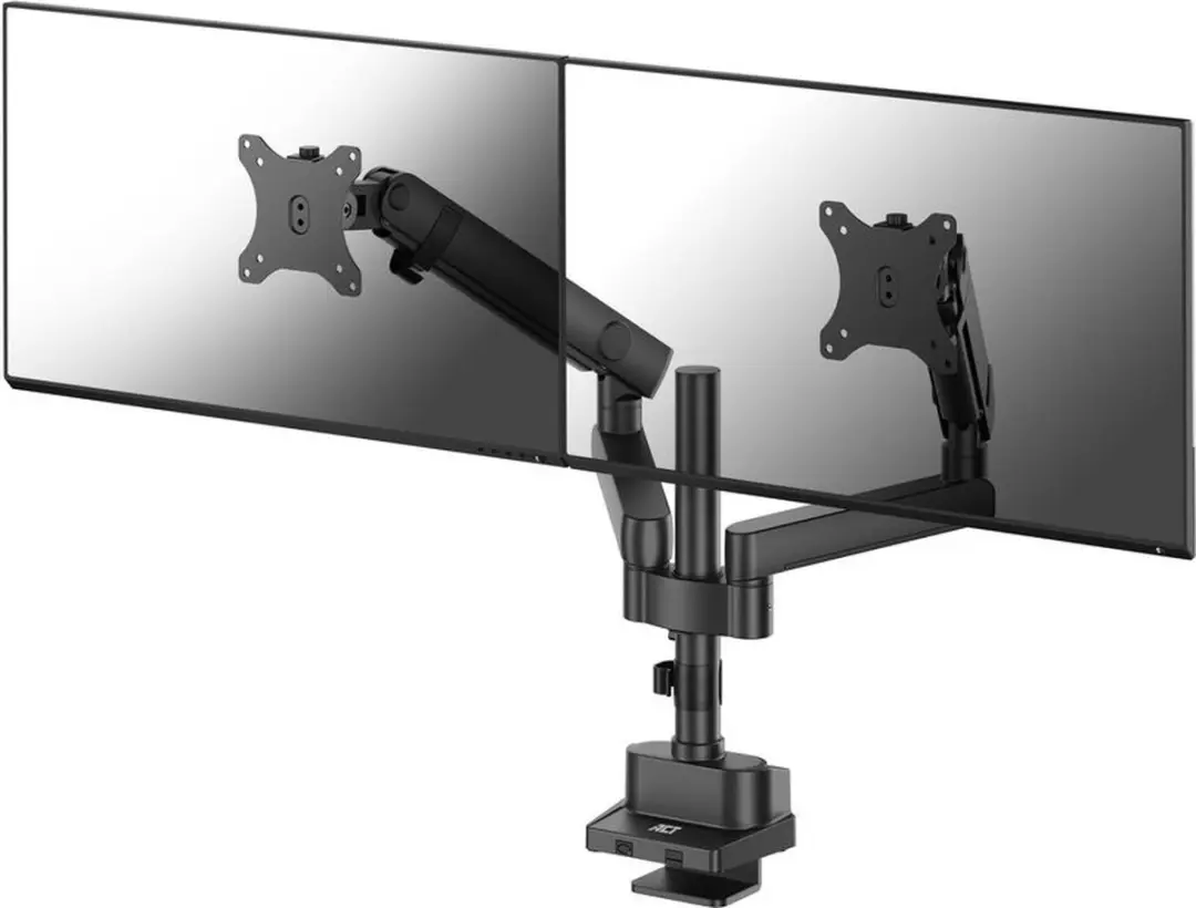 ACT Monitorarm AC8328 - 2 Schermen - 17-35" - Zwart