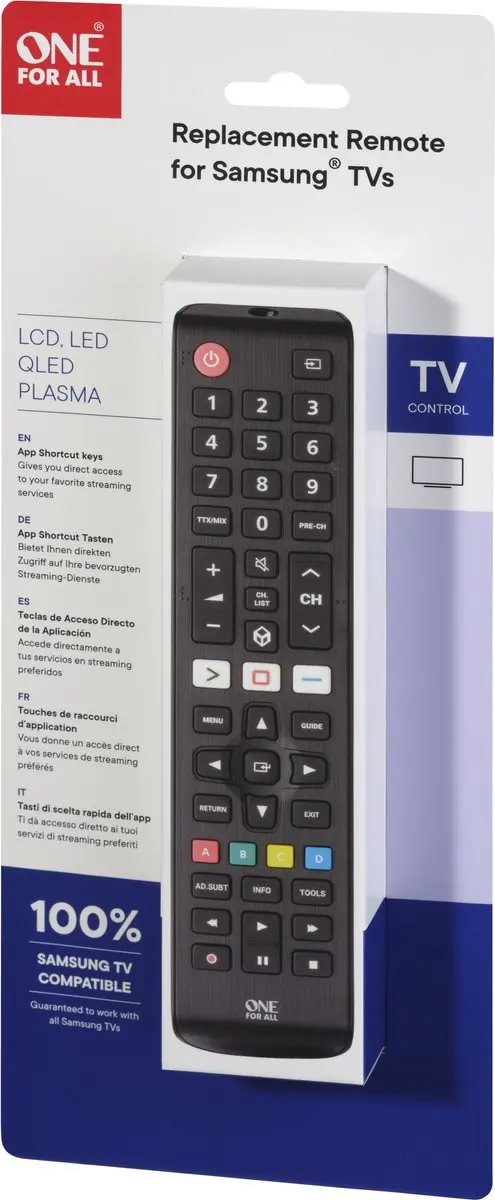 One For All URC4910 Afstandsbediening - Samsung TV - Zwart