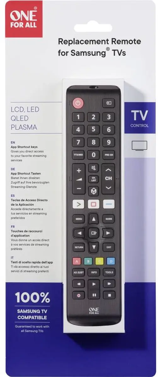 One For All URC4910 Afstandsbediening - Samsung TV - Zwart - afbeelding 6 van 6