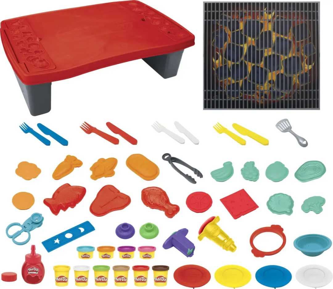 Play-Doh Kitchen Creations Super Barbecue Speelgoedgrill - 40 Stuks