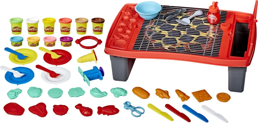 Play-Doh Kitchen Creations Super Barbecue Speelgoedgrill - 40 Stuks