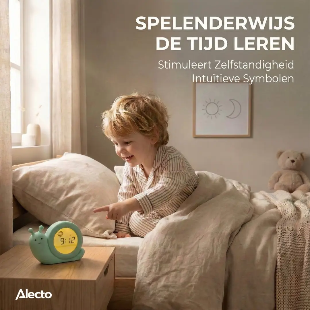 Alecto Baby BC110GN Slaaptrainer - Nachtlampje Mint Groen