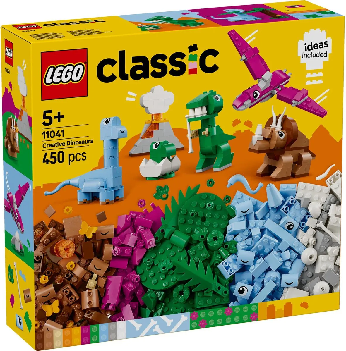 LEGO Classic Creatieve Dinosaurussen 11041 - 450 Stukken - Meerkleurig