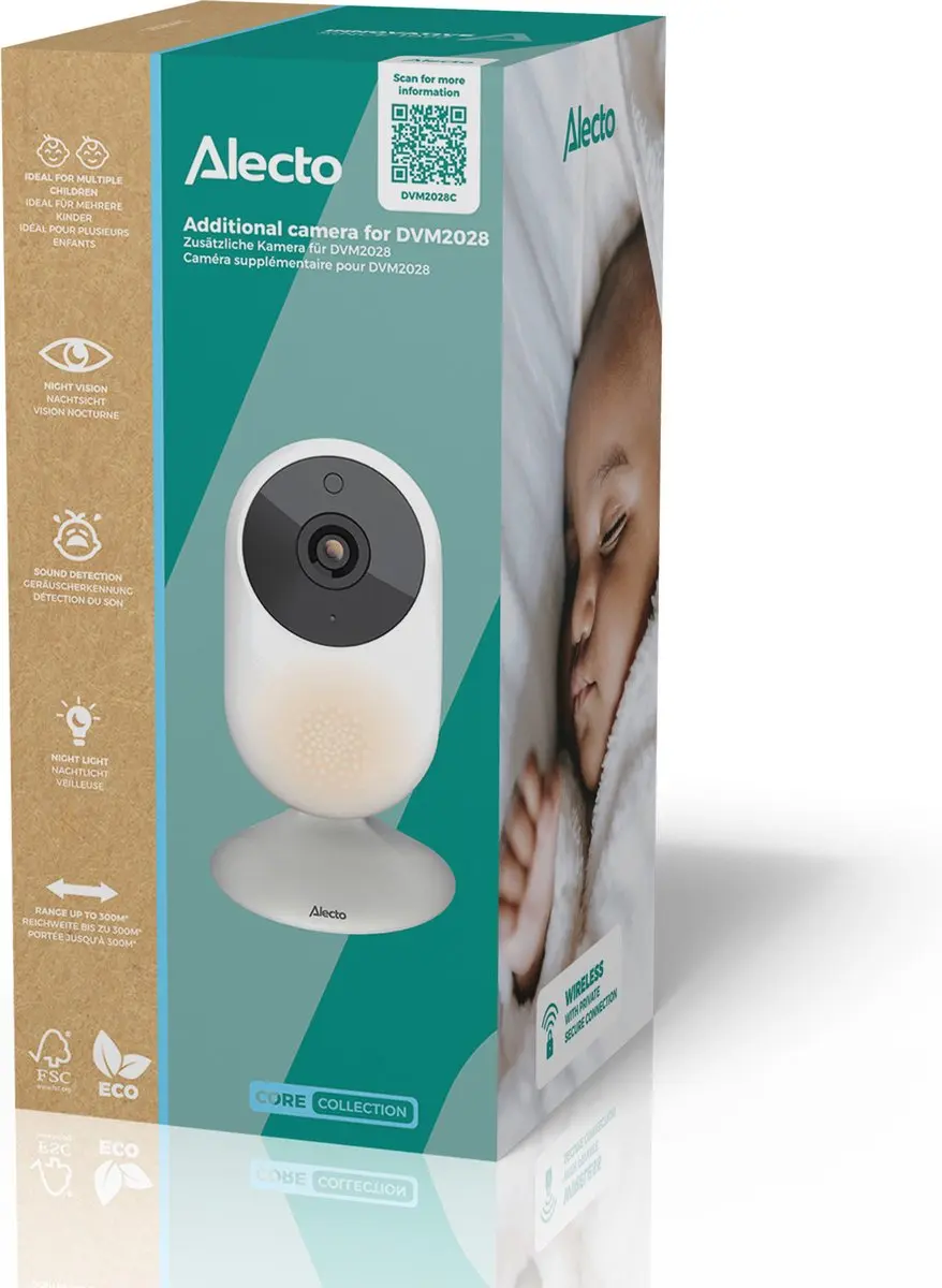 Alecto DVM2028C Extra Camera - Wit