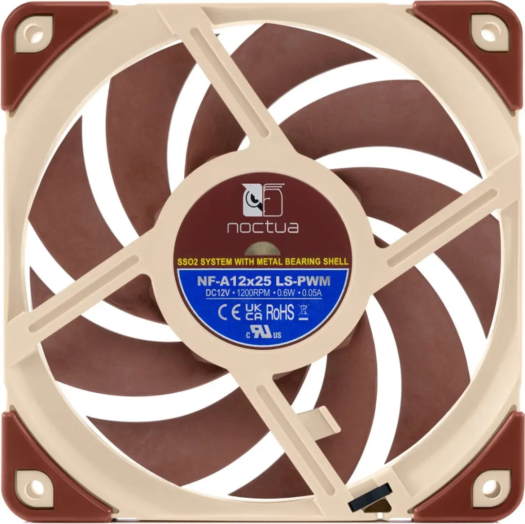 Noctua NF-A12x25 LS-PWM Ventilator - Zwart