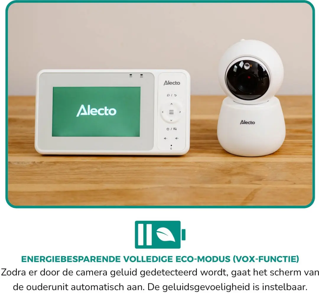 Alecto DVM2043 Babyfoon met Camera 4.3" - Wit