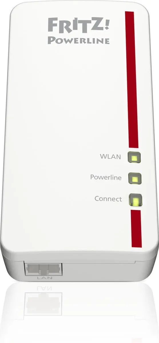 FRITZ! Powerline 1260 Set - 2-Pack - 1200 Mbps - Rood/Wit