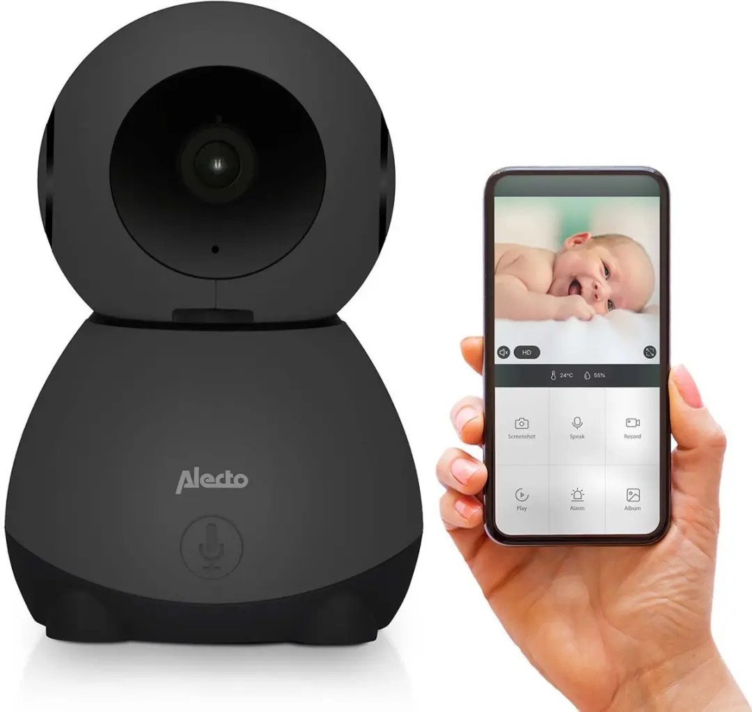 Alecto SMARTBABY10BK Wifi Babyfoon met Camera