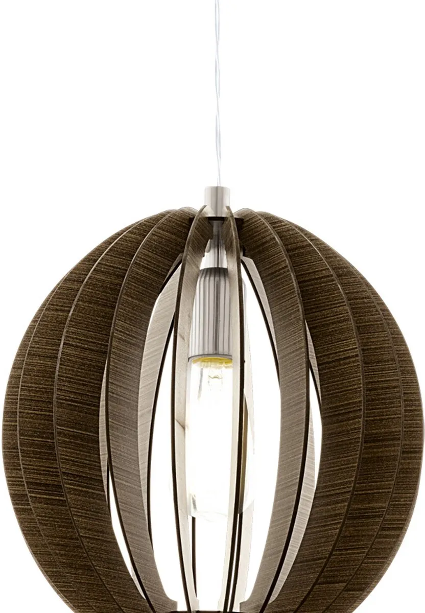 Eglo Cossano Hanglamp 1 Licht Ø300mm - Donkerbruin