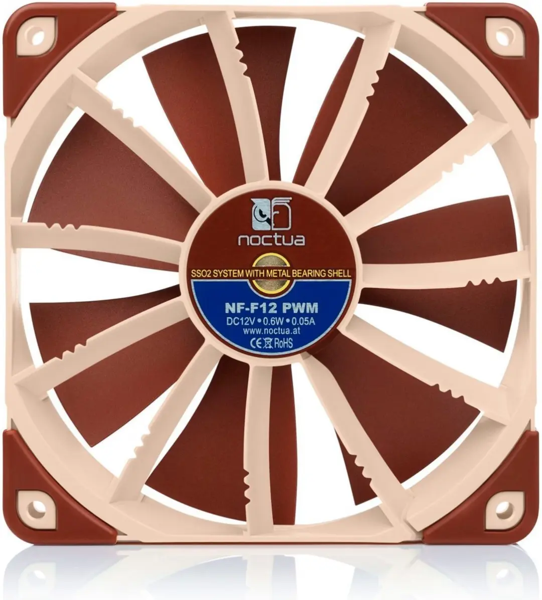 Noctua NF-F12 PWM Ventilator - Beige/Brown