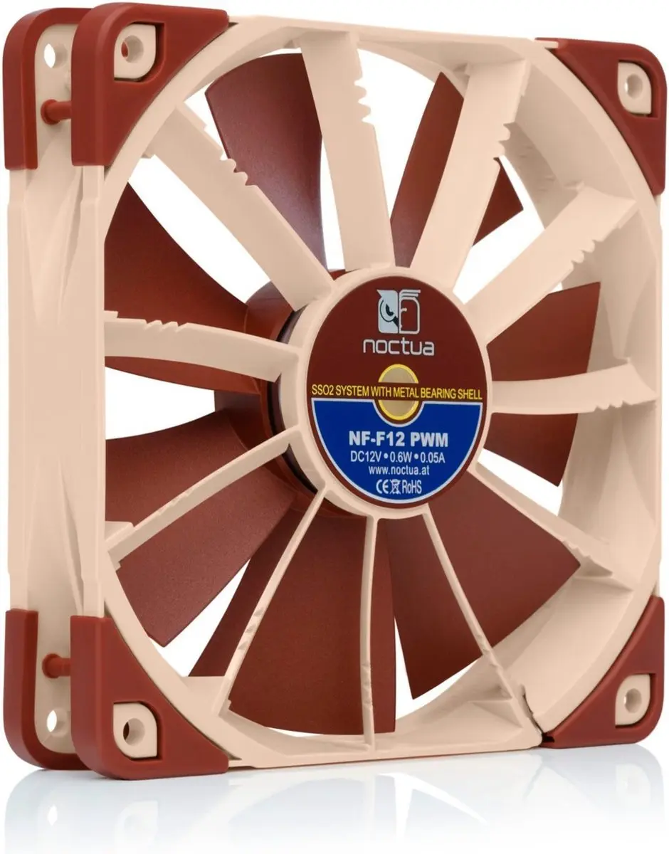 Noctua NF-F12 PWM Ventilator - Beige/Brown
