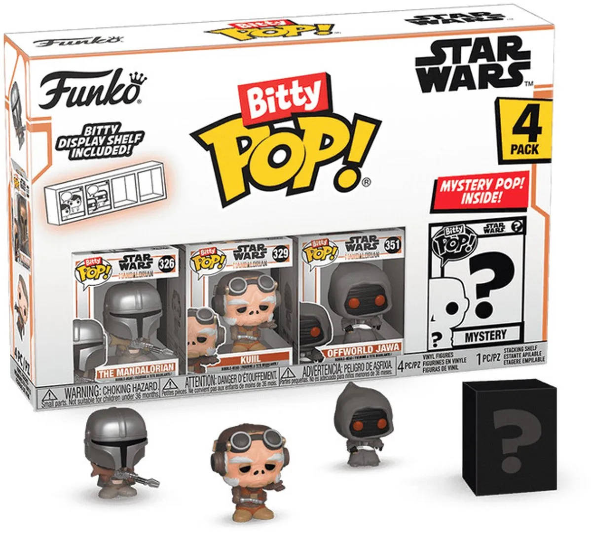 Funko Pop! Star Wars Mandalorian 4-Pack - Bitty - Multi