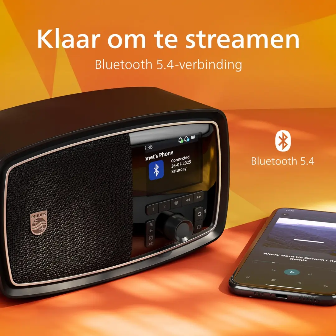Philips Century Range TAV2000DB FM-DAB+ Radio - Zwart