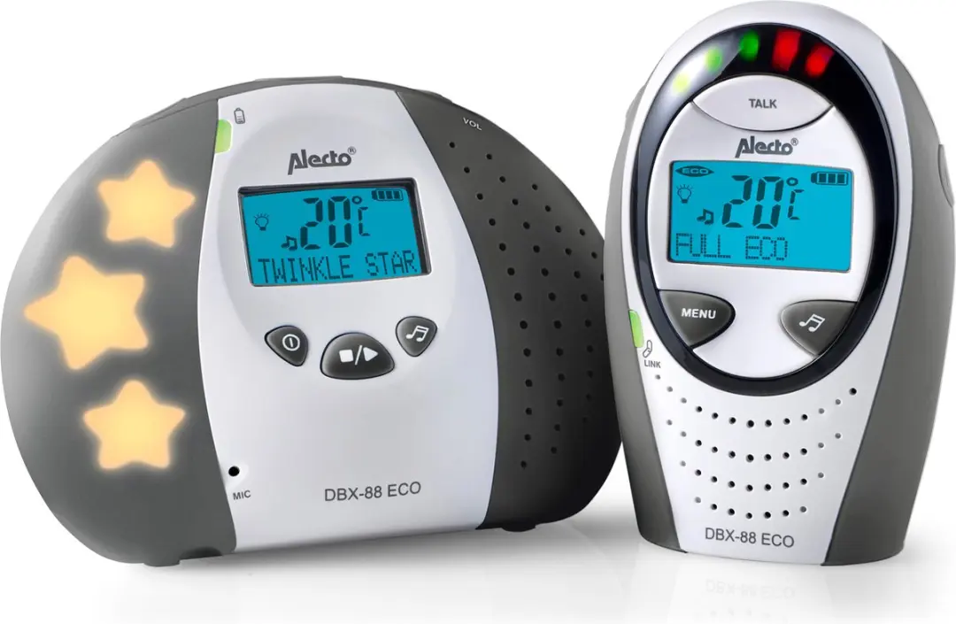 Alecto DBX-88 LIMITED Full Eco DECT Babyfoon - Antraciet