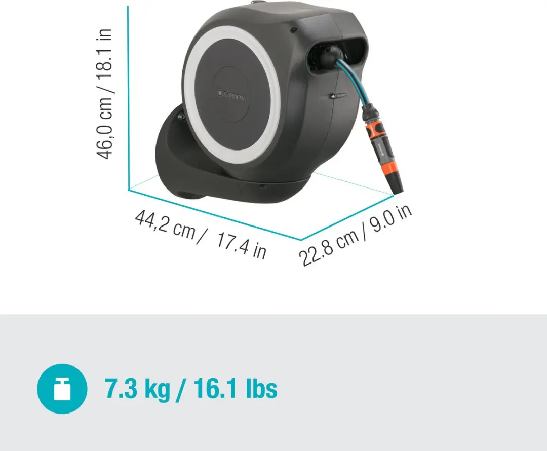 Gardena Wandslangenbox RollUp S 15m - Ø11mm